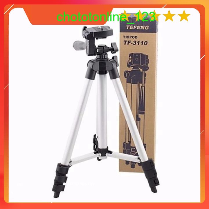 Chân máy chụp hình Tripod 3110 + kẹp điện thoại
