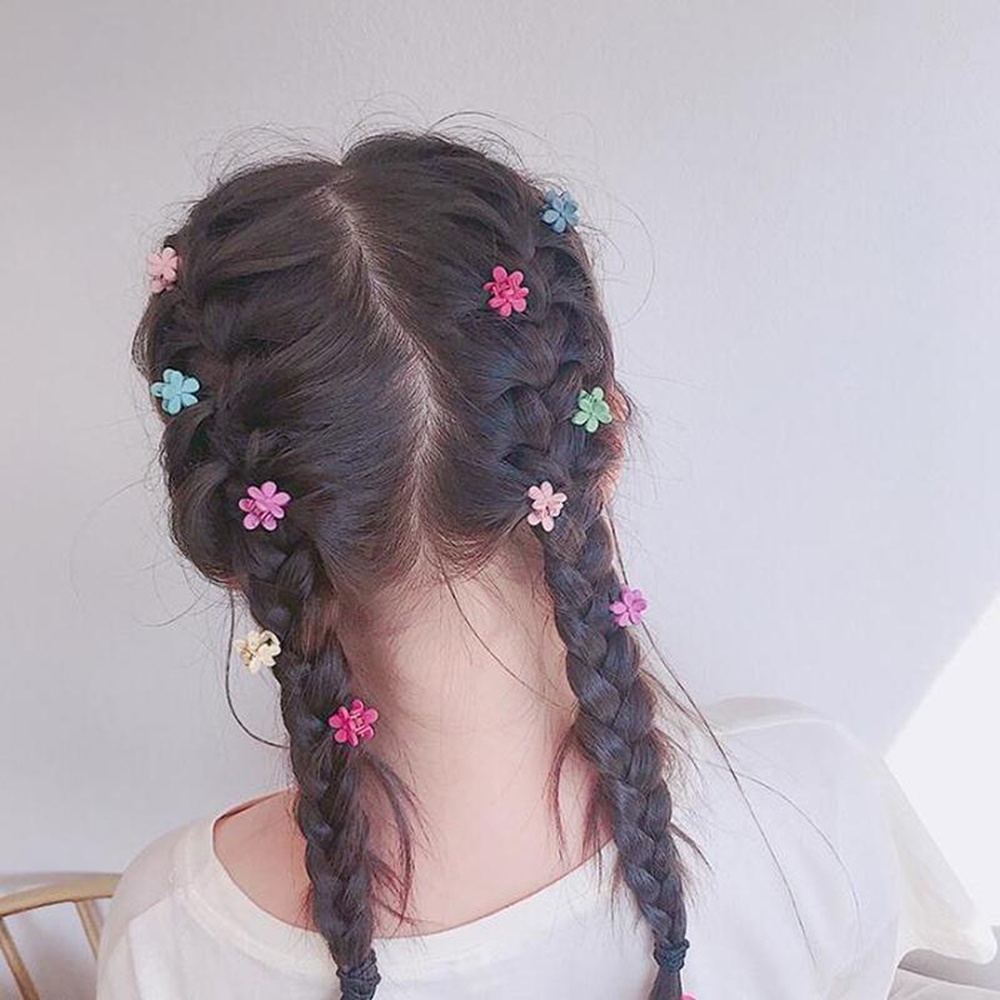 Kẹp tóc càng cua mini màu sắc ngẫu nhiên dễ thương cho bé gái