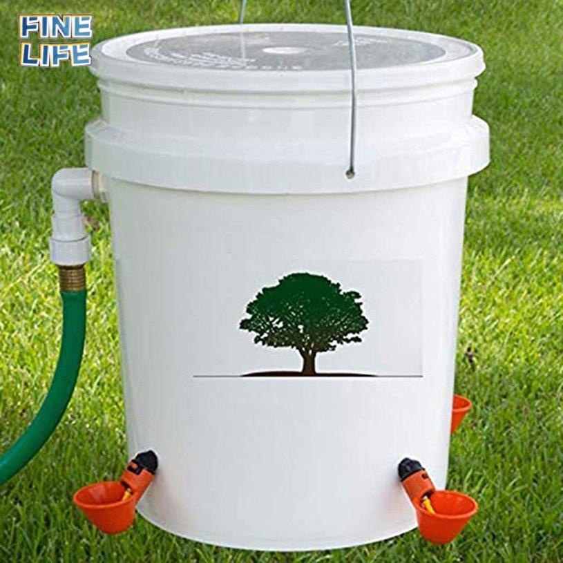 10PCS Chicken Coop Waterer Fowl Automatic Poultry Chick Feeder Water Drinker