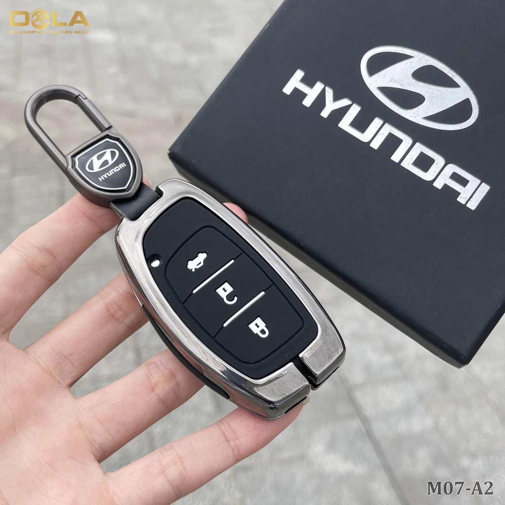 Vỏ ốp khoá xe hơi - Bọc chìa khóa ô tô Hyundai Tucson, i10, Elantra, creta 3~4 nút