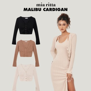 Áo Malibu Cardigan Mia Ritta A2119 áo khoác cardigan len móc dài tay khuy trước co dãn