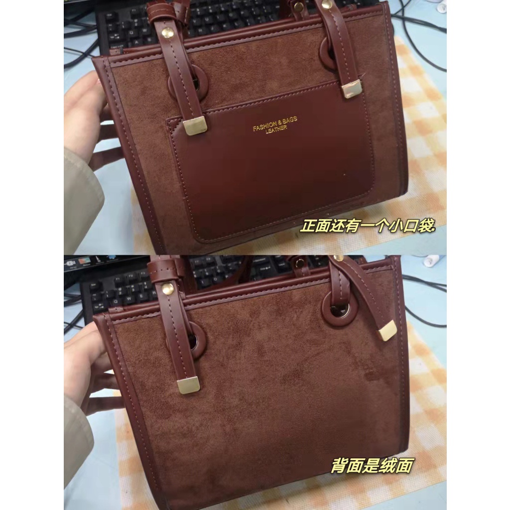 Túi Xách Nữ Vải Nhung Phong Cách Retro Thời Trang Mới