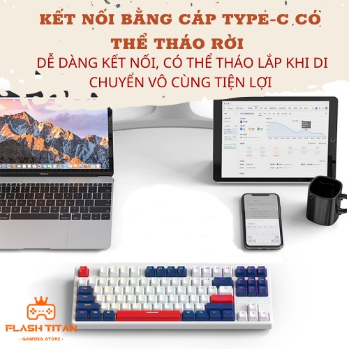 Bàn Phím Cơ Red Switch HOTSWAP K87 Mạch HotSwap 5 pin thay được tất cả các loại switch - Đã Lót Foam - Bảo hành 12 tháng | BigBuy360 - bigbuy360.vn