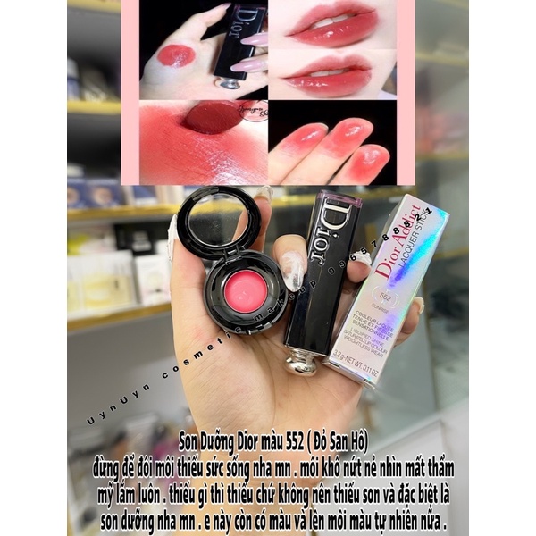 Son dưỡng ysl hoặc dior có màu