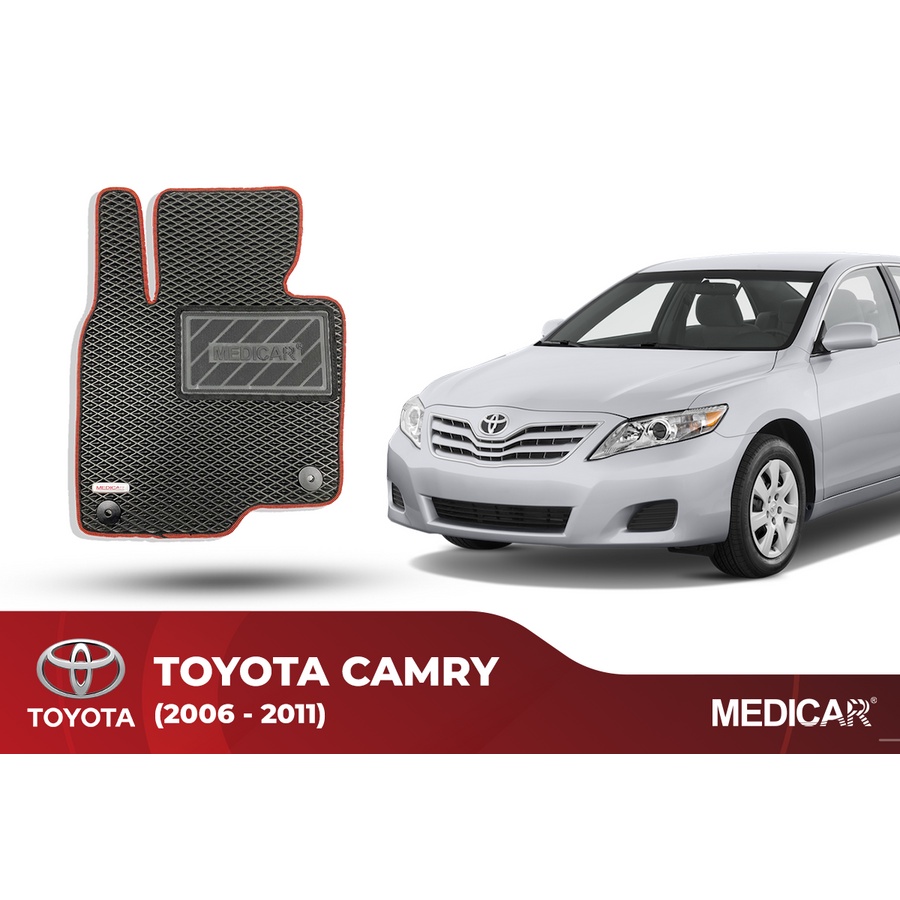 Thảm lót sàn ô tô Medicar xe Toyota Camry (2006-2012) - chống nước, không mùi, ngăn bụi bẩn