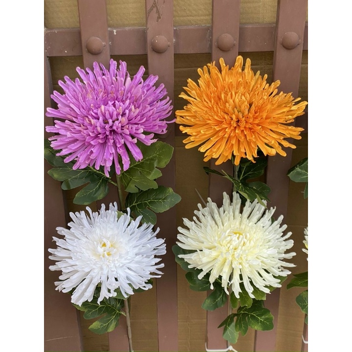 HOA GIẢ - HOA CÚC TĂM BÔNG TO 20CM