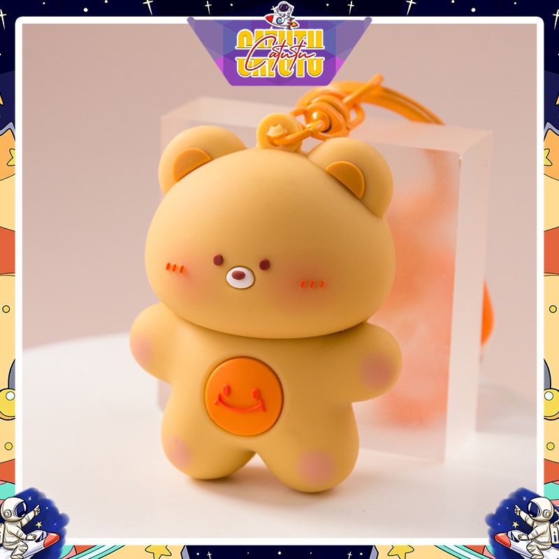 Móc Khóa Thú Dễ Thương Móc Khóa Xe Máy Cute Con Gấu Thỏ Heo Ếch Gà Gấu Trúc Đôi Cặp Ô tô treo Ba lô Hot Trend  CATUTU