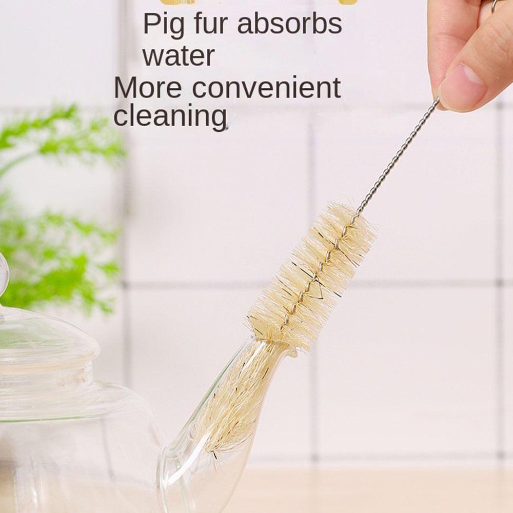 Cọ Vệ Sinh Bình Sữa Bằng Thép Không Gỉ Mềm Mại Tiện Dụng