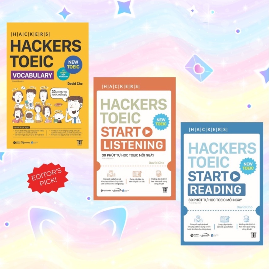 Lẻ/Combo Sách: Hackers Toeic Start Listening + Reading + Vocabulary MỤC TIÊU 400+  (Bán Chạy Top 1 Tại Hàn Quốc) | BigBuy360 - bigbuy360.vn