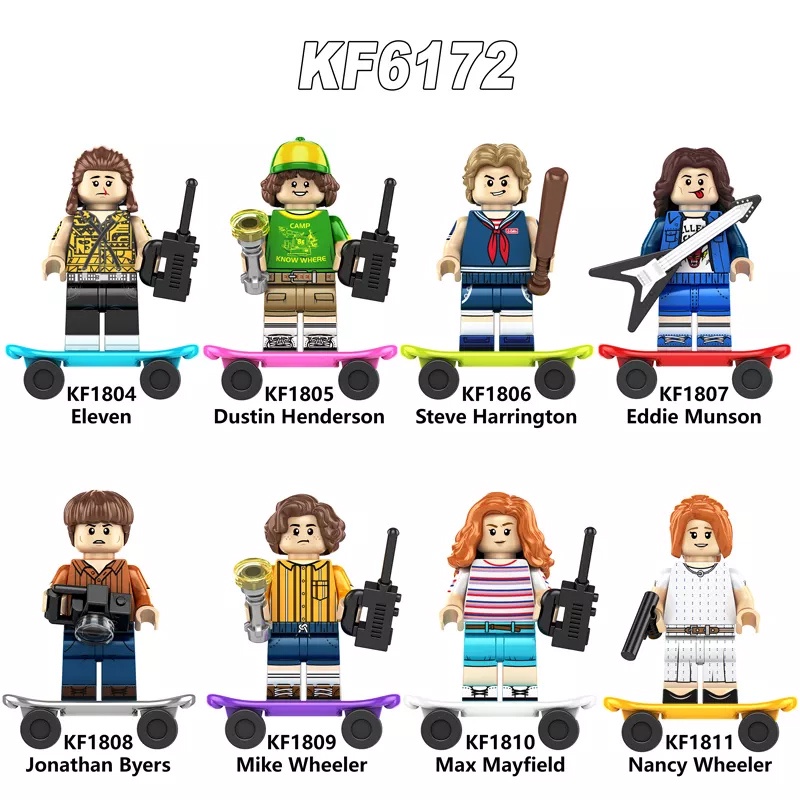 Mô Hình Nhân Vật Phim Stranger Things Kèm Ván Trượt Mini