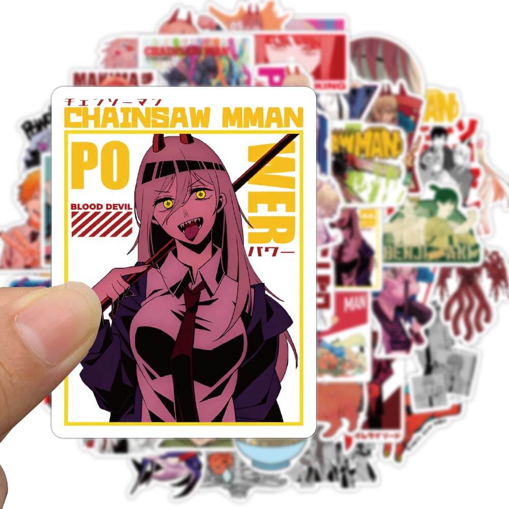 Bộ 50 Miếng Dán Anime Chống Thấm Nước Trang Trí Ván Trượt Laptop Điện Thoại