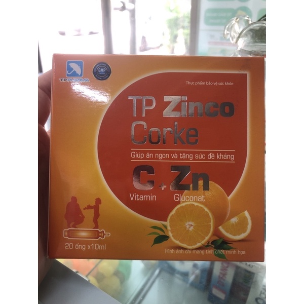 TP zinco corke vitamin C và Kẽm