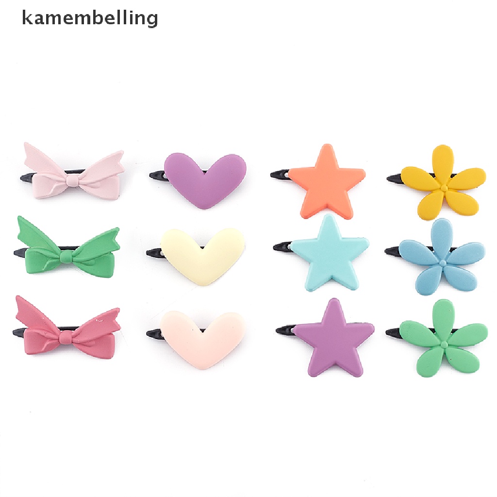 Set 3 Kẹp Tóc Hình Ngôi Sao Màu Sắc Ngọt Ngào