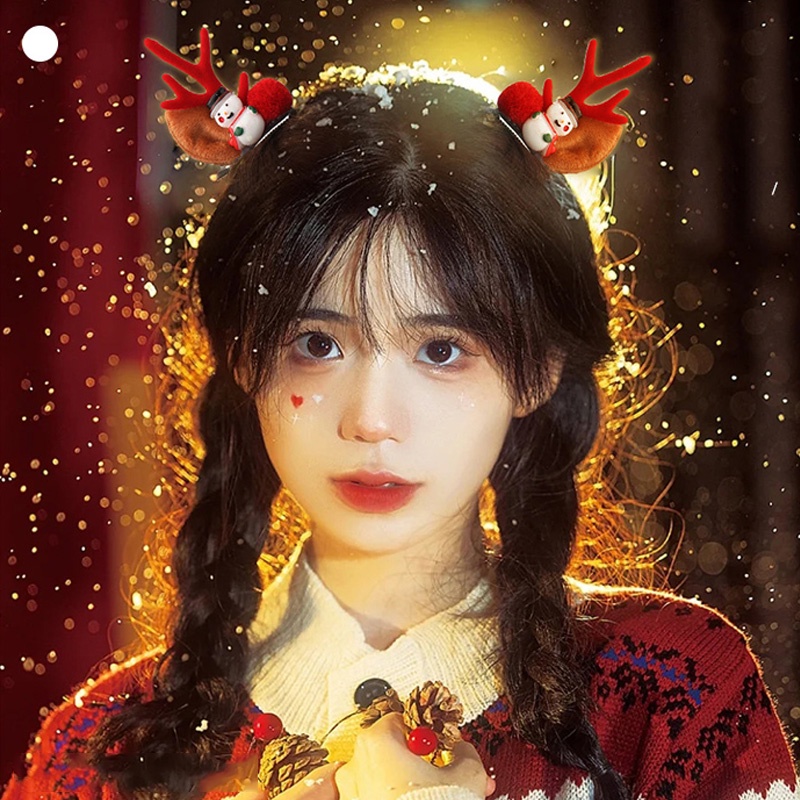 Băng Đô Cài Tóc Trang Trí Giáng Sinh Dễ Thương