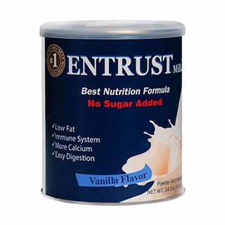 Sữa bột không đường entrust no sugar hộp 400g của mỹ - dành cho người bị tiểu đường