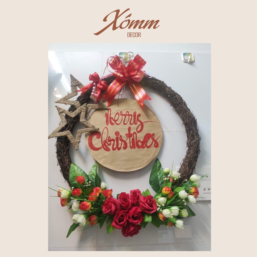 Vòng dây rừng handmade làm vòng nguyệt quế , vòng hoa treo cửa trang trí giáng sinh, đủ size