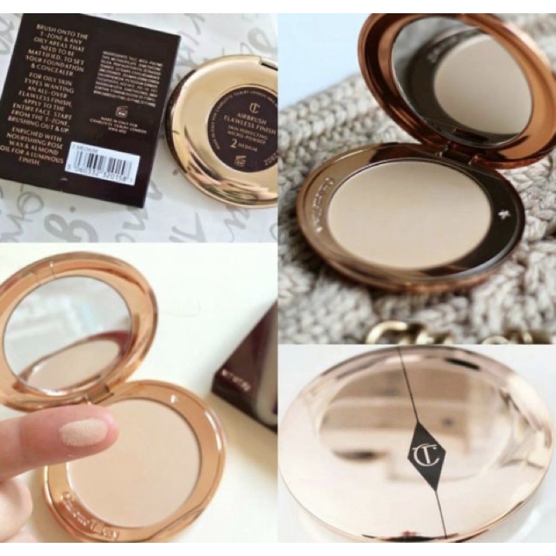 Phấn Phủ Dạng Nén Charlotte Tilbury Airbrush Flawless Finish 4 màu - Mẫu thử, sample