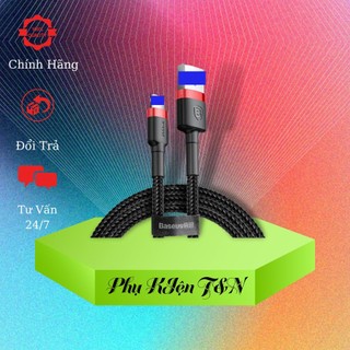 Dây sạc iphone chính hãng baseus cafule - cáp sạc iphone sạc nhanh 2.4a hỗ trợ truyền dữ liệu dài 2m
