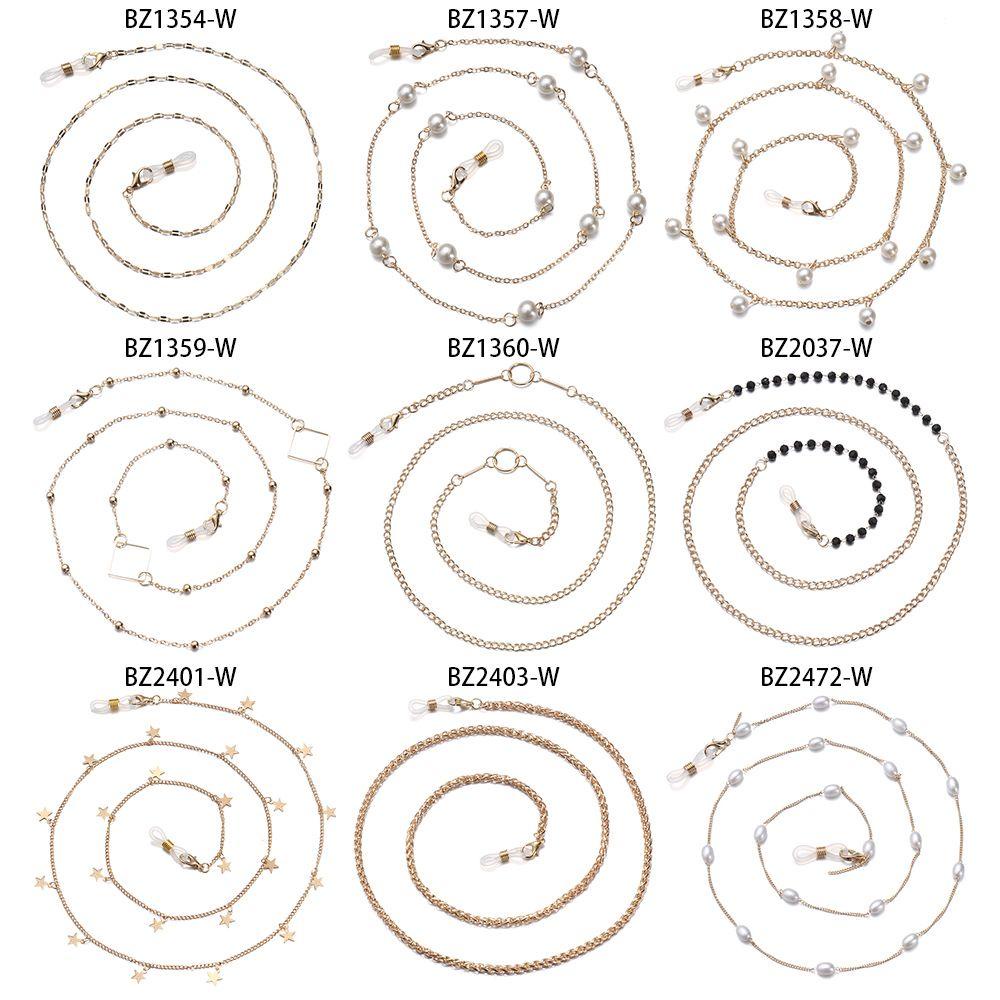 ESPO Dây Đeo Mắt Kính Bằng Kim Loại Chống Trượt Dây Xích Đeo Kính Mát Thời Trang