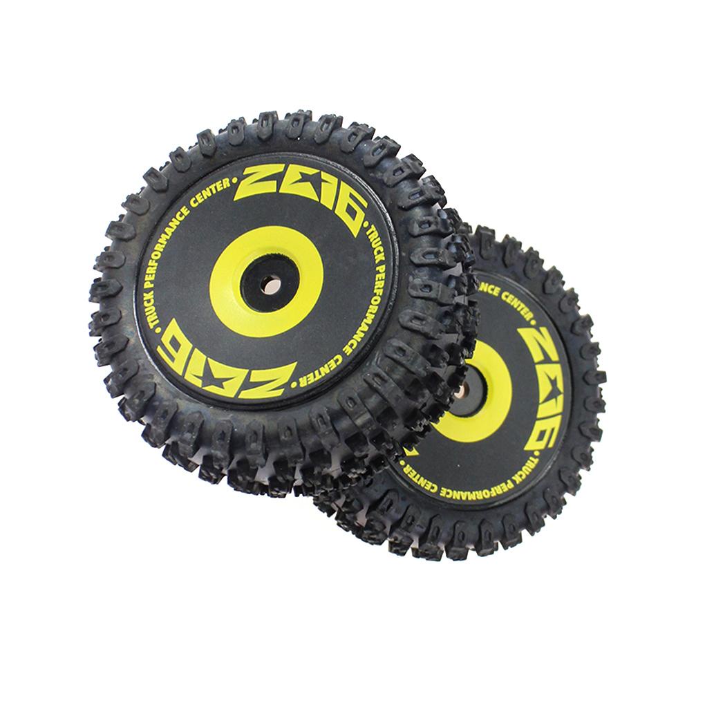 Bộ 2 Bánh Xe Thay Thế Cho Xe Hơi Điều Khiển Từ Xa 1 / 14 WLtoys 144010