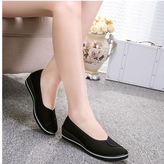 Giày Lười Canvas Thời Trang Công Sở Cho Nữ