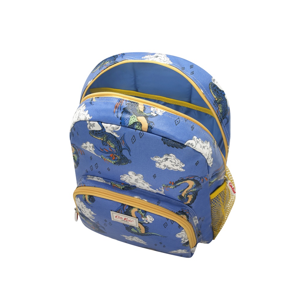 Cath Kidston - Ba lô cho bé /Kids Classic Large Backpack with Mesh Pocket - Peace Dragon - Blue