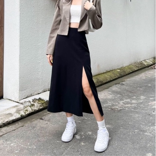Chân váy xẻ tà - DELYN