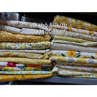 Vải thô hoa khổ 1m5