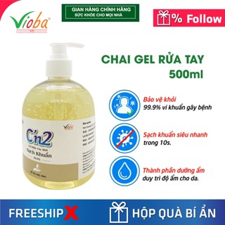 gel rửa tay khô c'n 2 500ml_ Giúp làm sạch nhanh, diệt sạch nhanh 99.9% vi khuẩn, phòng các bệnh lây nhiễm chéo