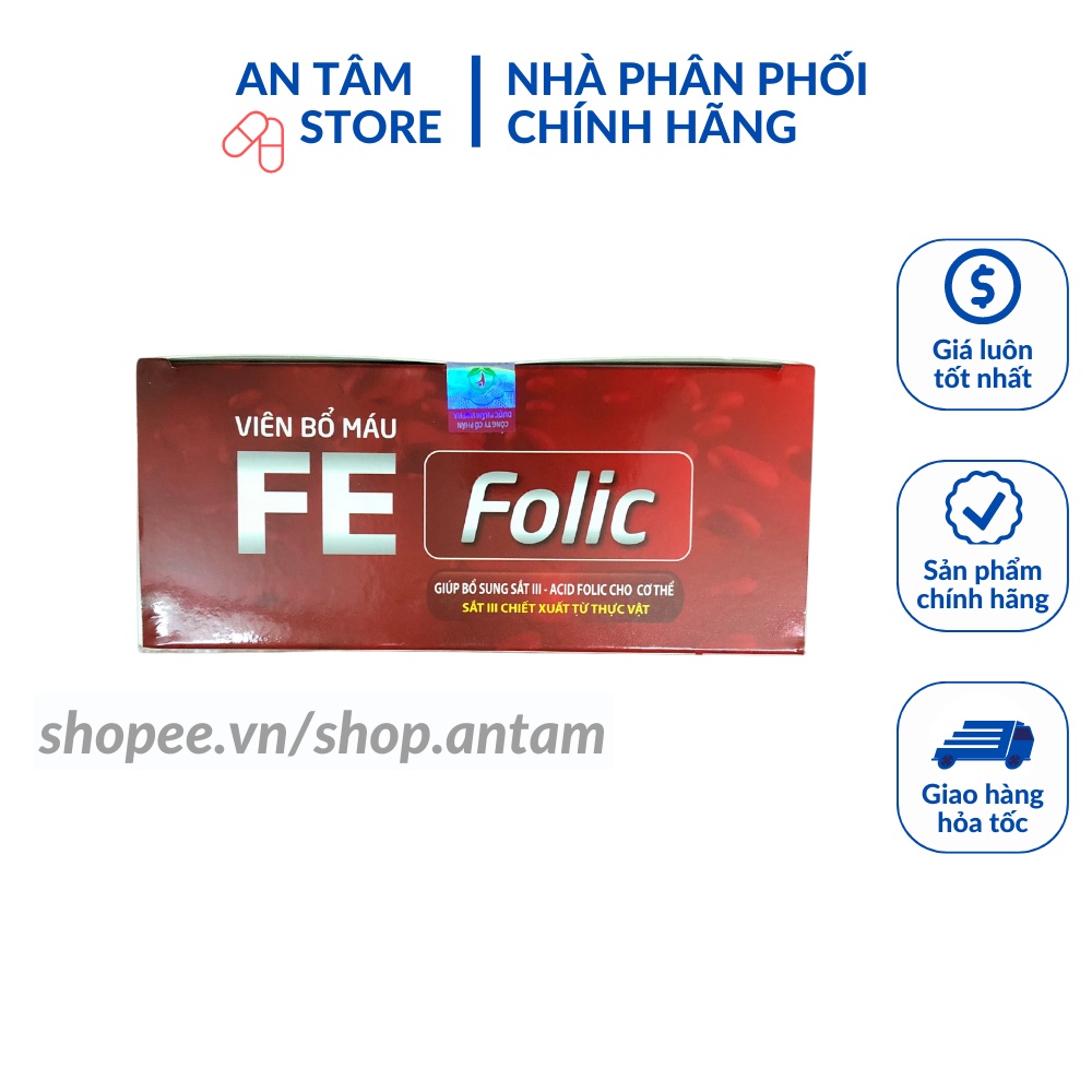 Viên bổ máu FE FOLIC giúp bổ sung sắt III - Acid folic cho cơ thể