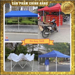 Nhà bạt di động mái che cao cấp khung sắt tĩnh điện che nắng ngoài trời các loại 3m x3m, 3mx4.5m 3mx6m b