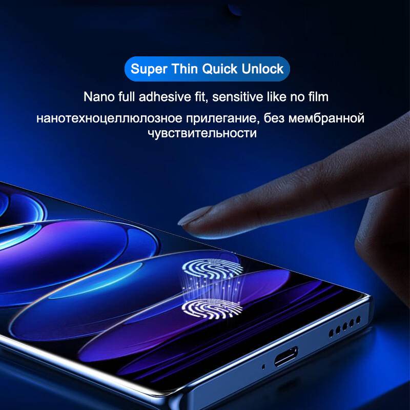 Set 3 Phim Hydrogel Dán Bảo Vệ Màn Hình Điện Thoại Xiaomi Redmi Note 9 10 11 11s Pro 5G 11 11T 12 12T 12s 12x Ultra Lite
