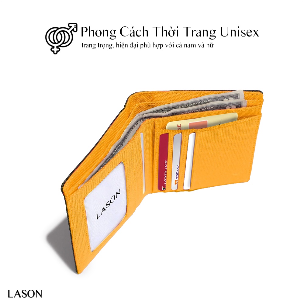 Ví Vải Đựng Tiền MLADEN ĐỨNG Canvas Polyester Cao Cấp Chống Thấm Nước DOLANTOxLASON Unisex Nam Nữ Chính Hãng