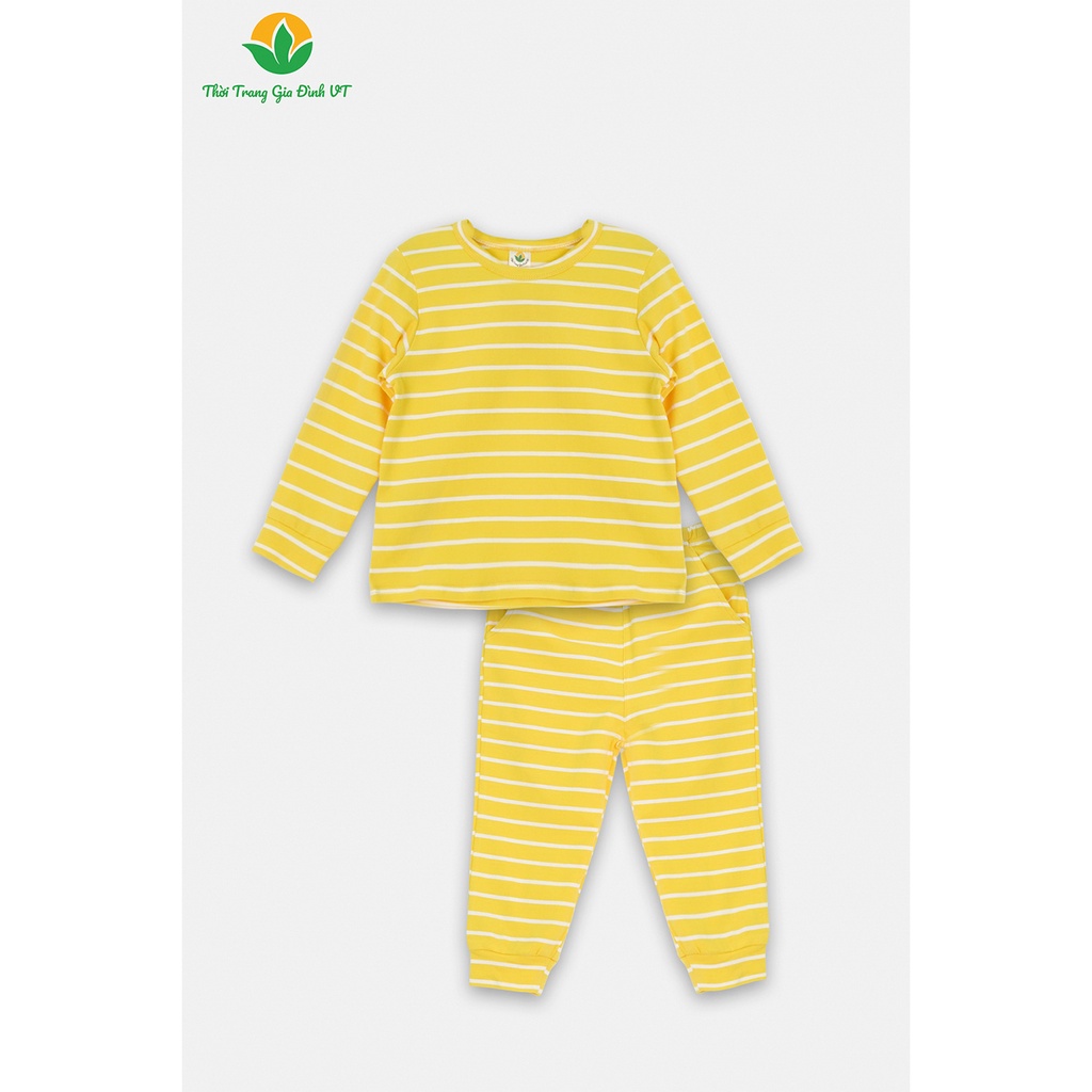 Bộ mặc nhà bé gái thu đông Việt Thắng, quần dài, áo dài tay, chất cotton - B70.2224