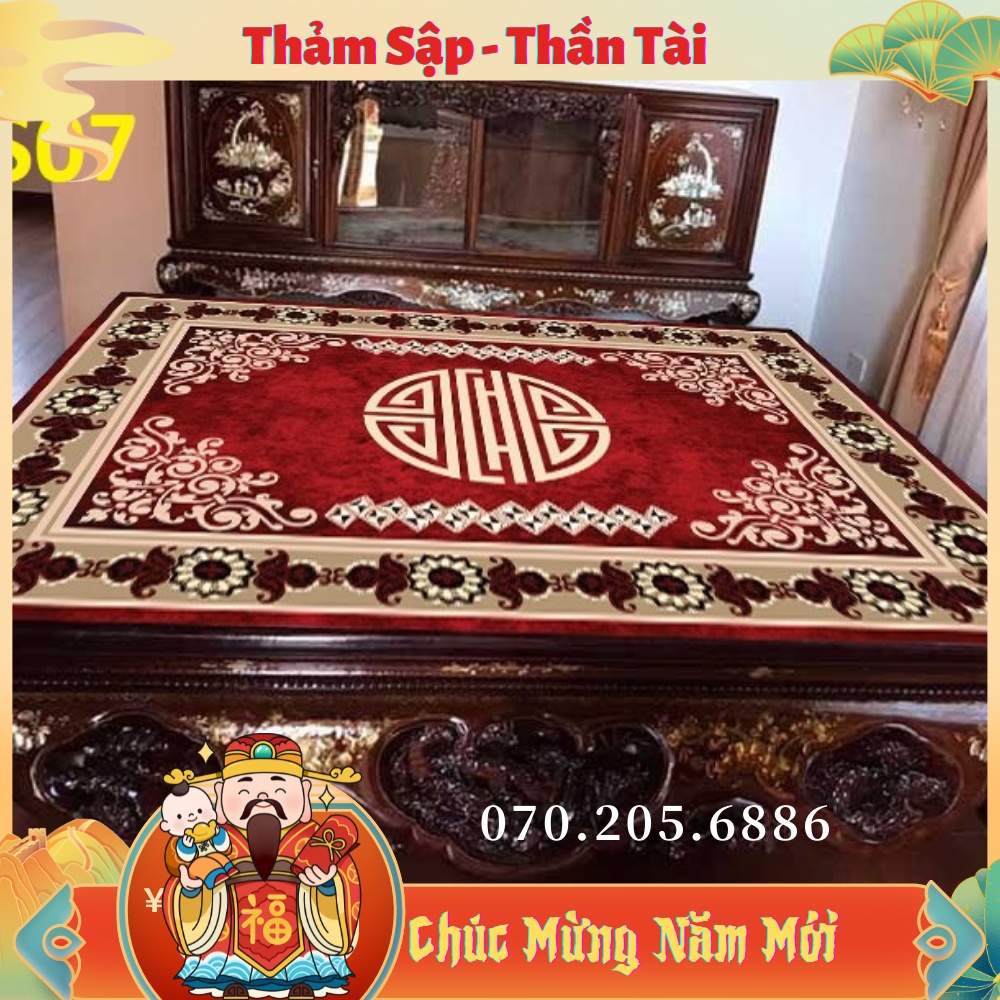 Thảm trải sập Bali 5D, thảm trải sàn