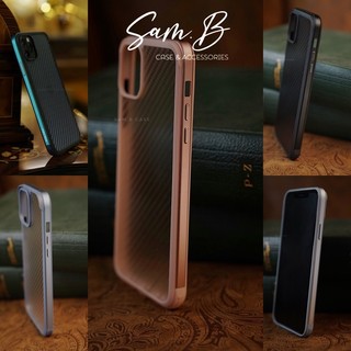 Ốp lưng chống sốc viền kim loại sulada cho iphone 11/ 11 pro/ 11 pro max/ 12/ 12 pro/ 12 pro max - hàng chính hãng