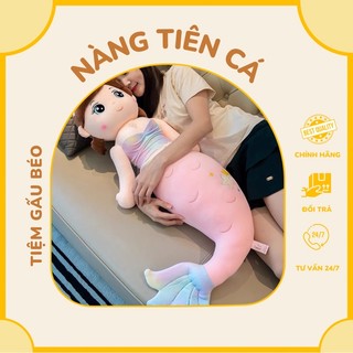 Gấu bông nàng tiên cá size 80cm, 1m- 100% bông xịn