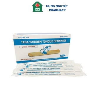 Que đè lưỡi gỗ tiệt trùng Tanaphar que làm đồ hộp 100 que