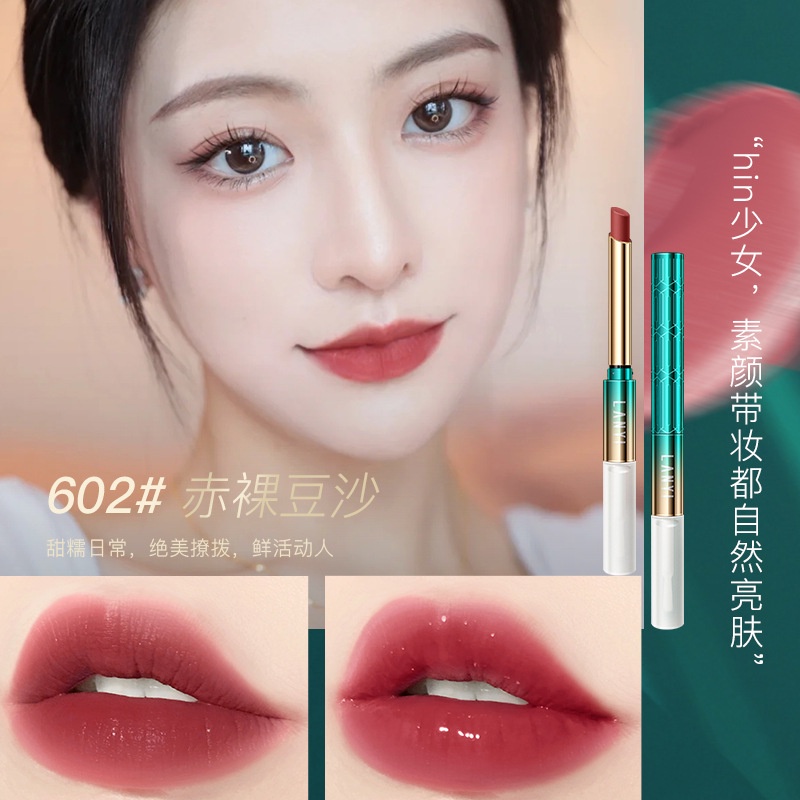 Son Môi Hai Đầu Khóa Màu Sắc Thời Trang Thương Hiệu Lanyi