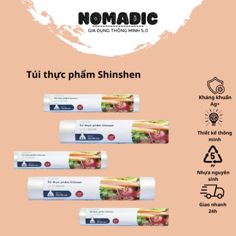 Túi thực phẩm Inochi 1.4L, 3L chịu nhiệt không dính thành đá. FREESHIP ĐƠN HÀNG ĐẦU TIÊN