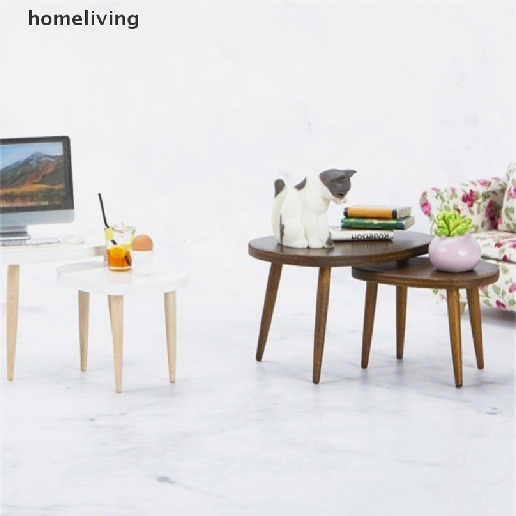 1 Set Mô Hình Bàn Máy Tính Tam Giác Trang Trí Nhà Búp Bê Tỉ Lệ 1: 12