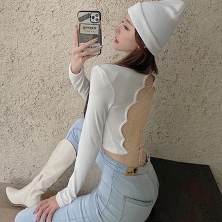 Safia Croptop - áo croptop đan dây lưng