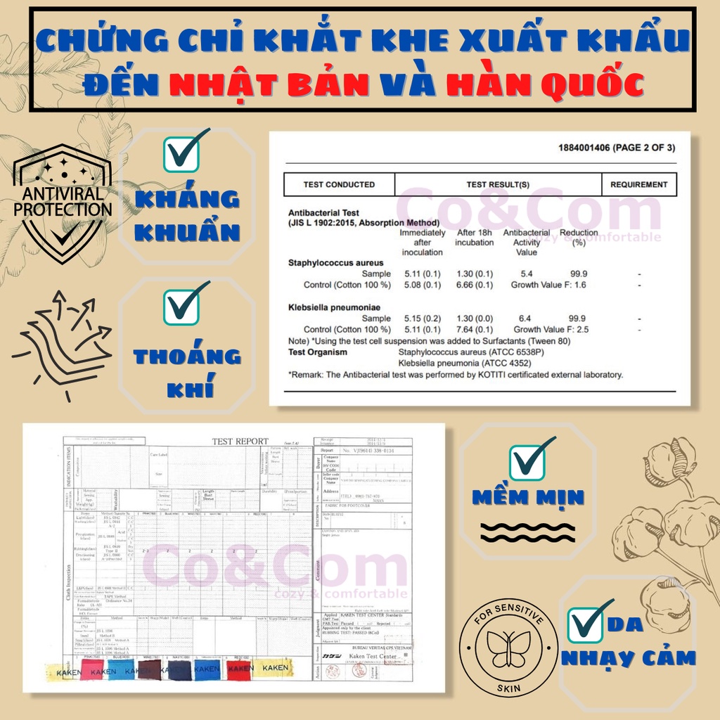 Quần Lót Ren Nữ Co&amp;Com Kiểu Dáng Ôm Mông Kháng Khuẩn Mềm Mại Co Giãn Thoải Mái NO3014