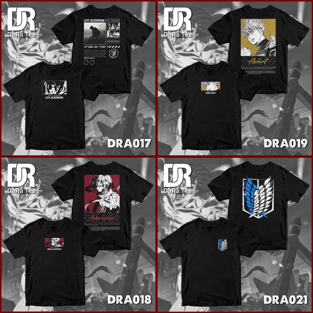 [BST4] Áo Thun Oversized Attack On Titan Nhiều mẫu