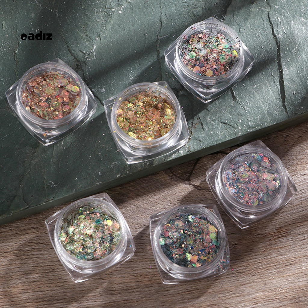 1 Set Phụ Kiện Sequin Trang Trí Móng Màu Sắc Tươi Sáng Dễ Sử Dụng