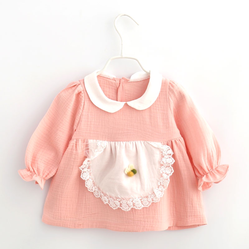 Nhanh Chóng❀Tạp Dề Công Chúa Q035 Có Túi Bảo Vệ Chống Bụi Bẩn Cho Bé Gái