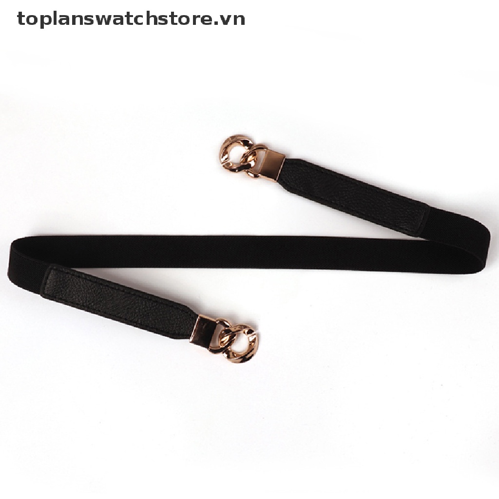 Thắt Lưng Dây Xích Co Giãn 3 Màu Tùy Chọn Cho Nữ