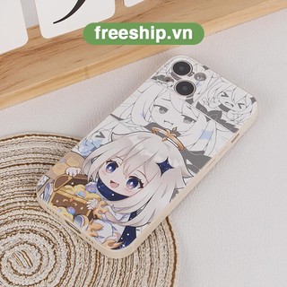 Ốp lưng iphone anime Paimon Traveler ốp vuông bảo vệ cam 6/6splus/7/7plus/8/8plus/x/xr/xs/11/12/13/14/pro/proma