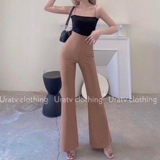 quần tăm ống loe màu nâu( 40-60kg)