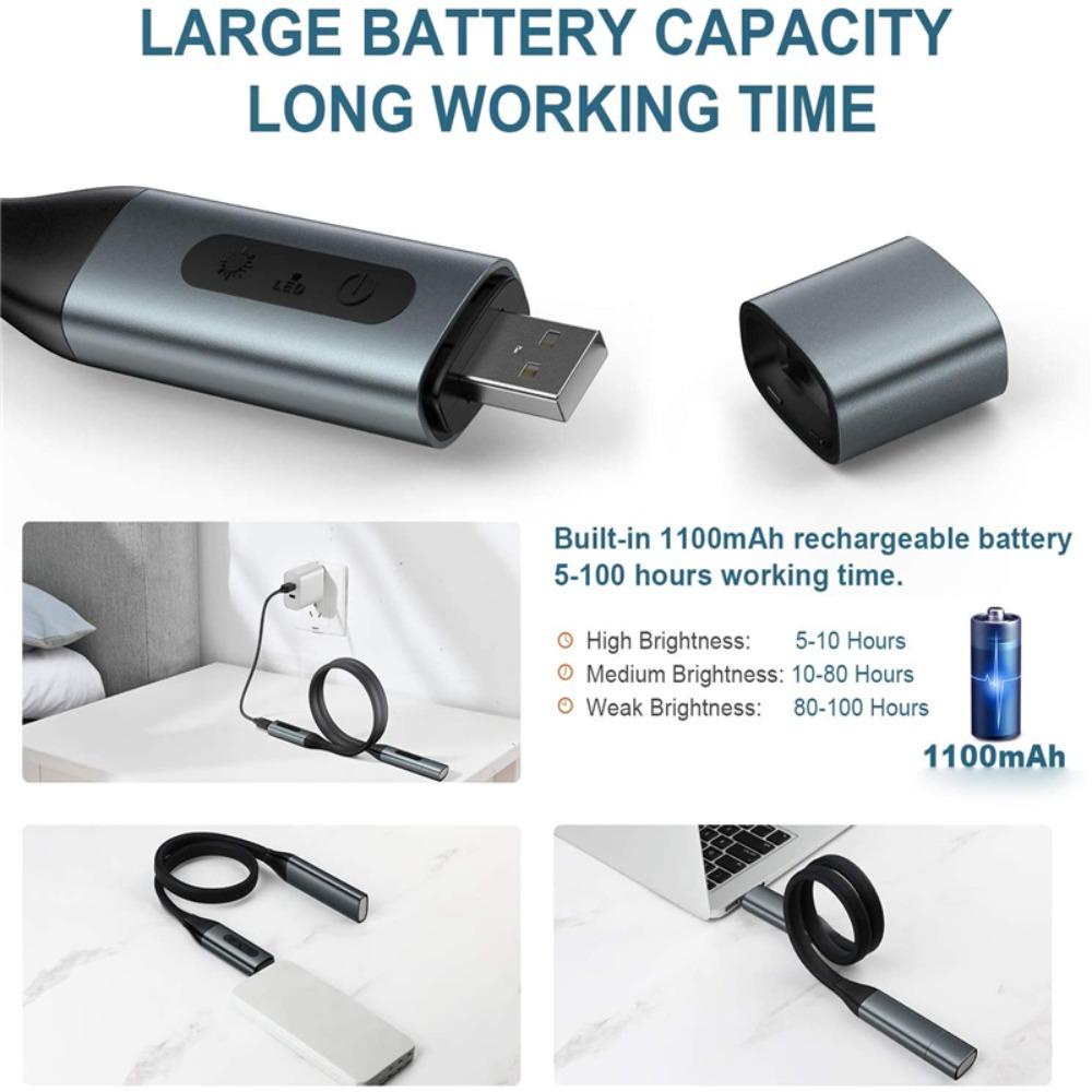 Đèn Đọc Sách Đeo Cổ 3 Màu Tùy Chọn Tiện Dụng Khi Đi Cắm Trại